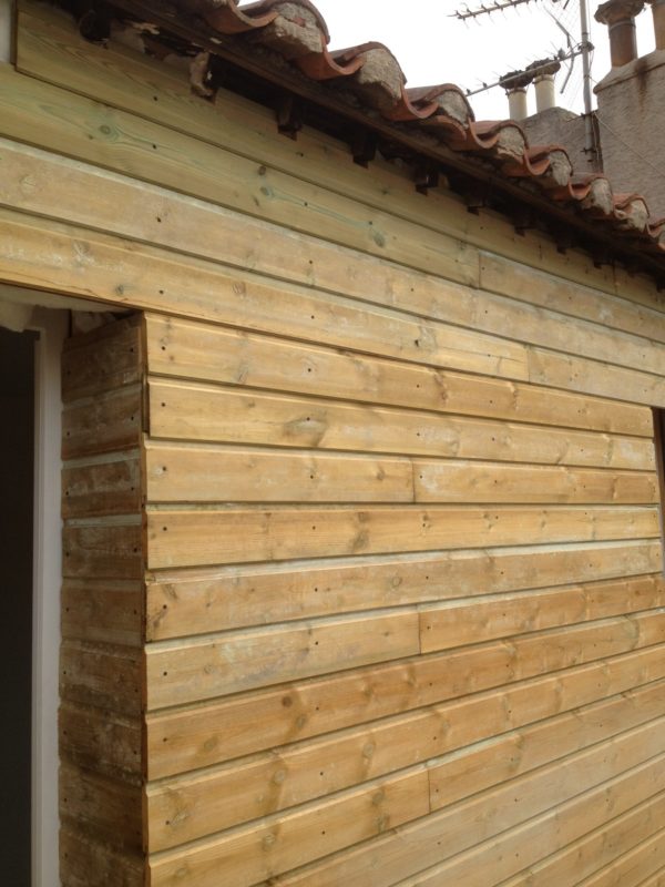 Bardage bois renovation mur exterieur