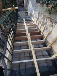 reconstruction escalier exterieur maison de ville marseille