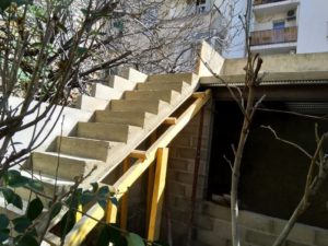 creation d'un escalier exterieur pour une maison de ville a marseille