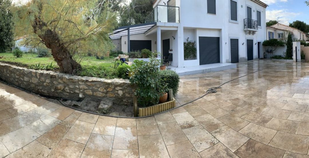 Rénovation d’un muret dans le jardin d’une maison 13008