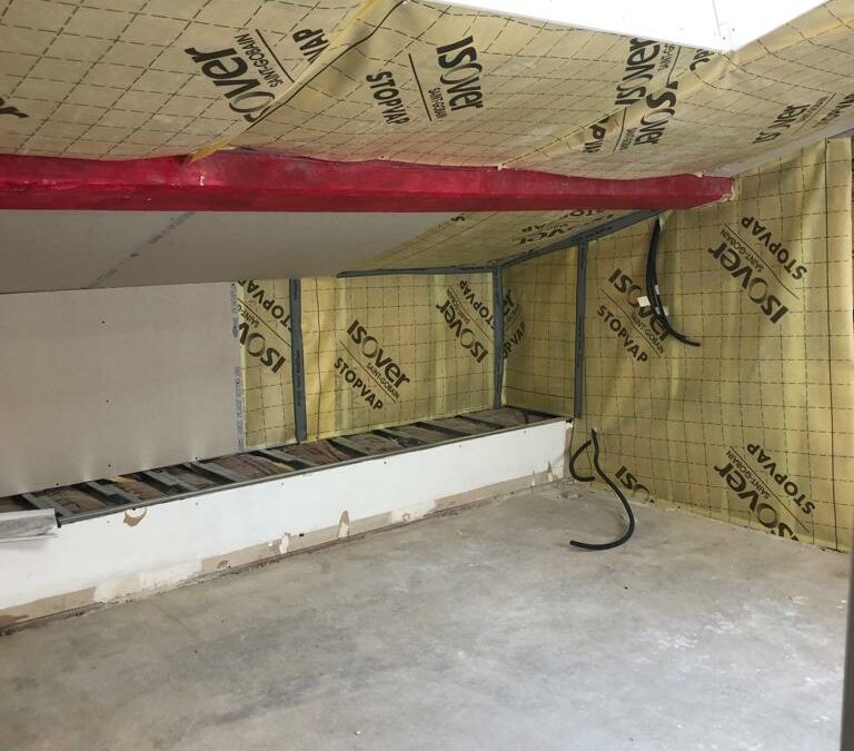 isolation thermique des combles en duplex avec l'appartement