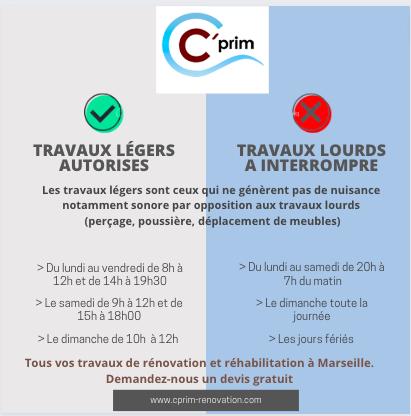 horaires legaux travaux et chantiers