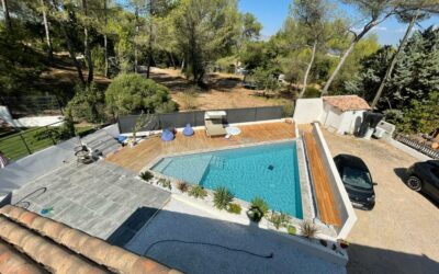 Construction d’une piscine extérieure à Fuveau